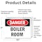 Signmission Boiler Room, 10 in W x Rectangle, Vinyl Decal OS-2PACK-DS-D-710-L-1049 - alternate 3